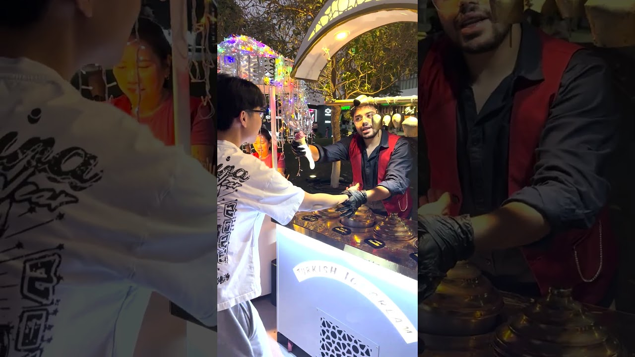 Khanda tries Turkish Ice Cream! 🍦