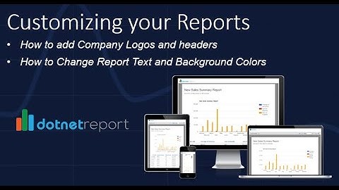 Customize your Reports by adding Logos, Headers and changing report colors!