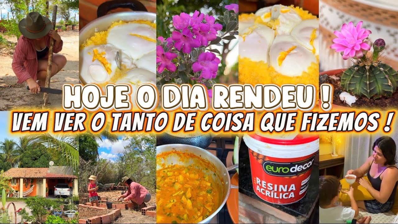 VLOGZÃO / UM CUSCUZ DIFERENCIADO / PLANTAMOS / MANUTENÇÃO DE ALGUNS ITENS 
