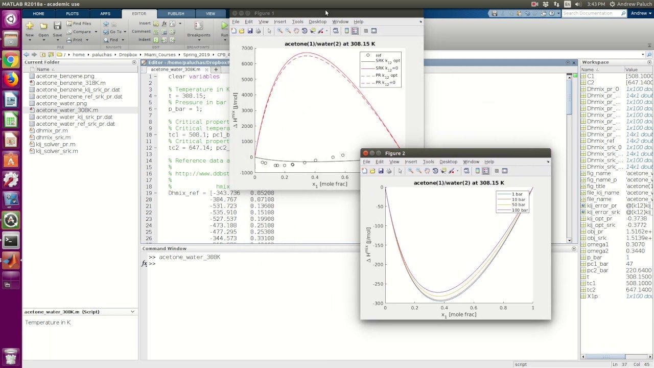 Project 2: Predicting Enthalpy of Mixing using the SRK and PR EoS - YouTube