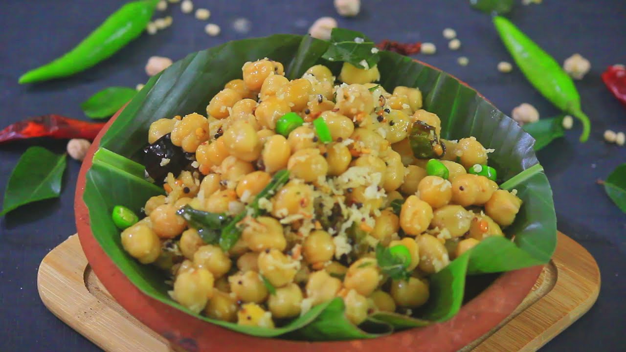 kondakadalai sundal recipe | white chana sundal