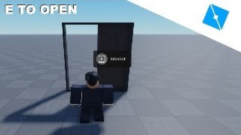 EASY Sliding Door Tutorial - Roblox Studio (E TO OPEN)