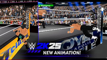 WR3D- 2K25 New Animations(New Climbing Animation) ,Baricade Animation Has Changed,New In Ring Anims