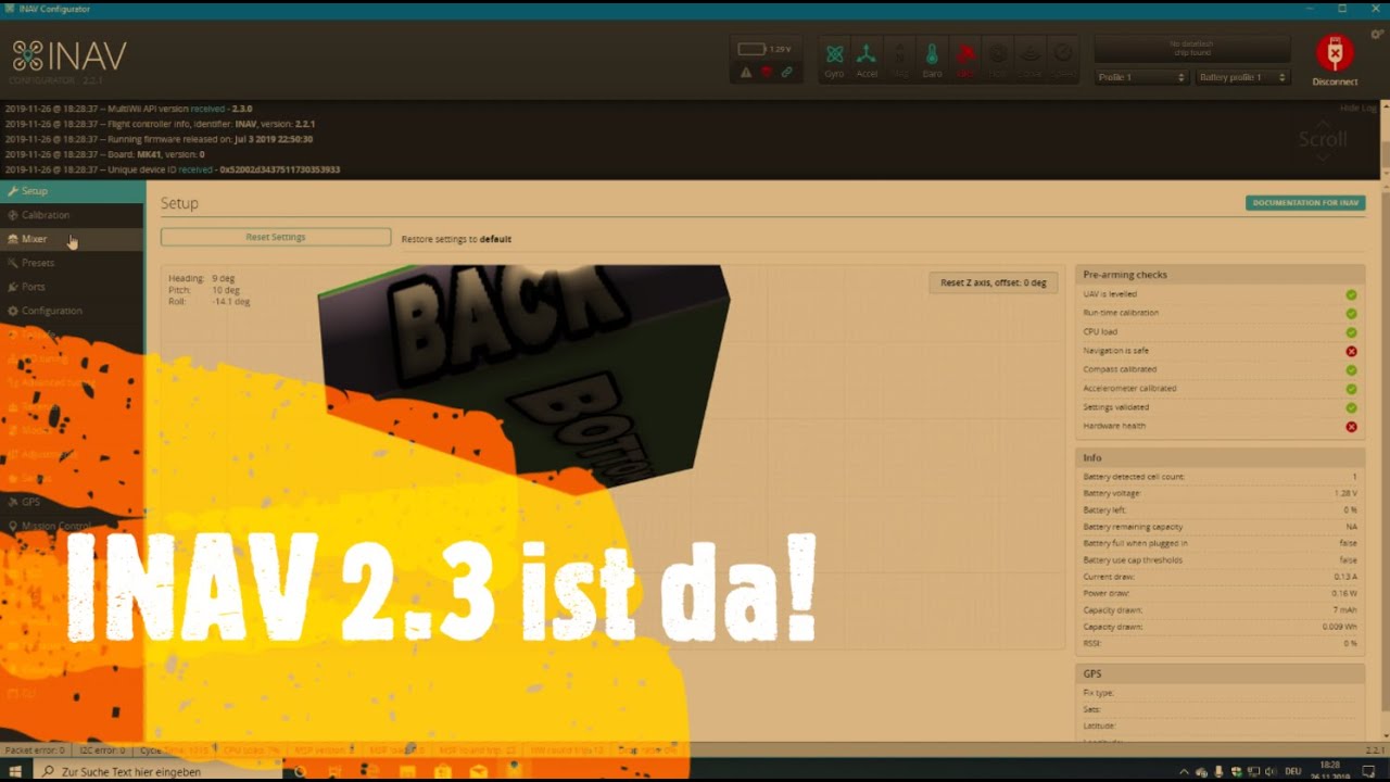 INAV 2.3 Update Tutorial [ENG SUB]