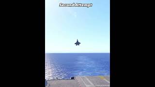 Carrier Landing HD| attempting to do a cobra landing with the f35C and this happened