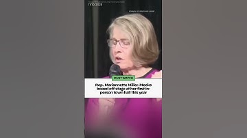 Rep. Mariannette Miller-Meeks booed off stage at her first in-person town hall this year