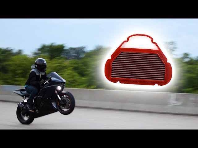 FASTER Motorcycle with Race Air Filter? - YouTube