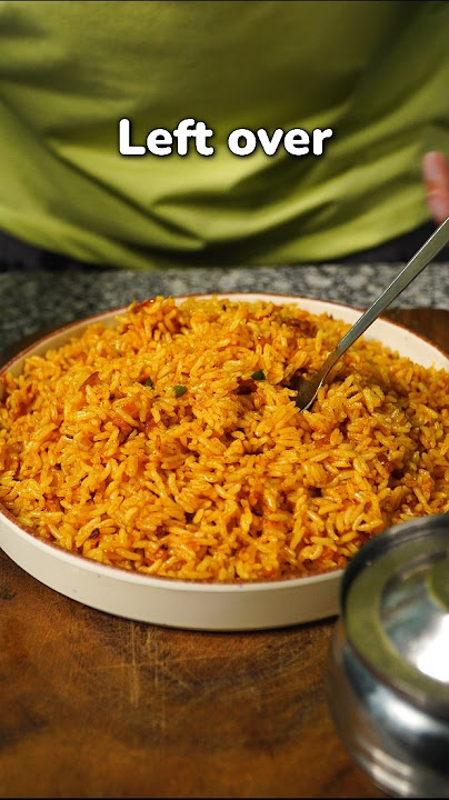 5 minute Leftover Rice Recipe #shorts #rice #garlicrice #leftoverricerecipe #cooking #food