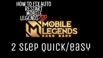 HOW TO FIX AVATAR AUTO RESTART MOBILE LEGENDS bang bang 2 steps/ easy!
