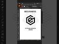 Adobe Illustrator 2025 Tips - How To Create CE Letter Logo Design Process #GfxHunters #short