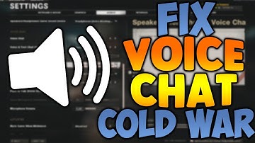 How To Fix Mic Issues/Voice Chat In Black Ops Cold War