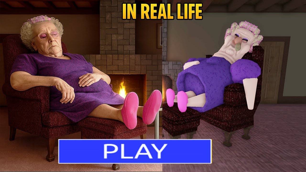 GRUMPY GRAN! EN LA VIDA REAL ASUSTADOR OBBY - Nueva actualización Roblox Todos los jefes