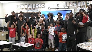 A-State Men's Hoops Visit Jonesboro Elementary Students