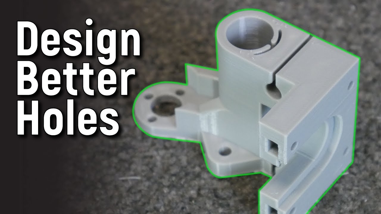 3 Design Tips for Better 3D Printed Holes - CAD Newbies - YouTube