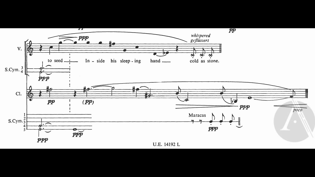 Birtwistle - Ring a Dumb Carillon (1965) (with score)