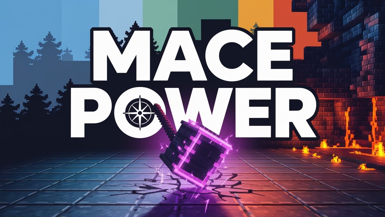 Noob versus noobs in Minecraft mace PVP...