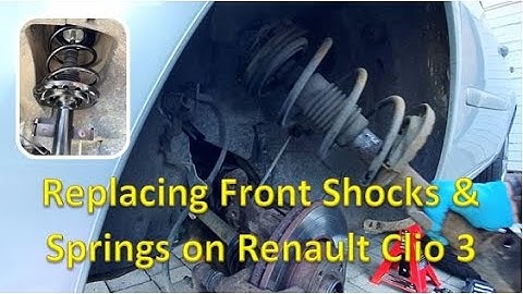 Renault Clio 3 Front Shocks and Springs Replace