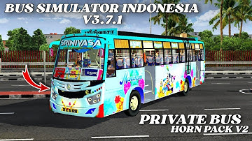 Private bus 📯 horn pack mod || How to customize and add horn in BUSSID V3.7.1 || Horn code mod