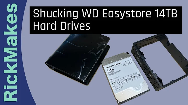 Shucking WD Easystore 14TB Hard Drives