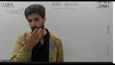 WTI CSS Political Science Sir Ali Naqvi Lec 21 Public Opinion, Fascism