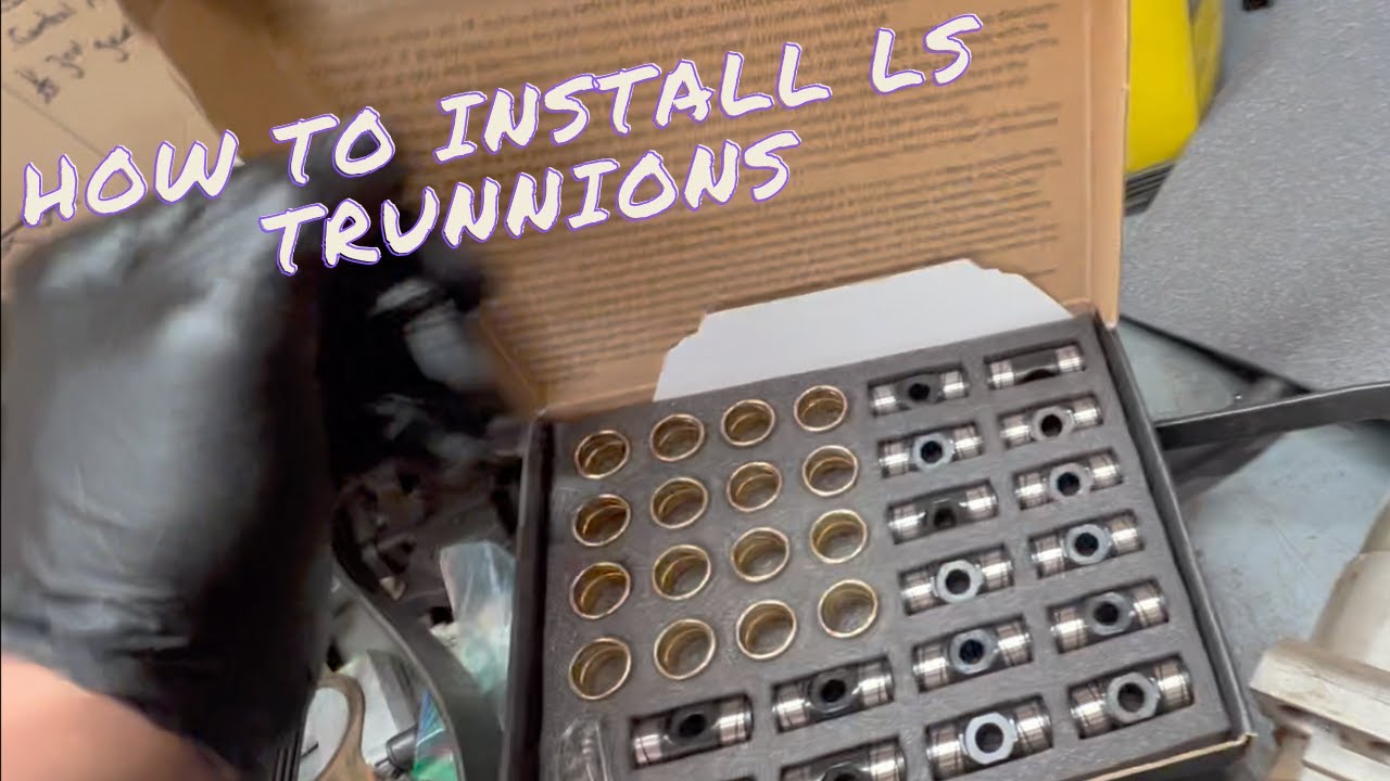 How to install Bronze Trunnions in Rocker Arms YouTube