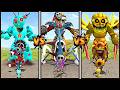 NEW EVOLUTION! ALL PROTOTYPE POPPY PLAYTIME 5 vs ALL SPRUNKI FAMILY | BATTLE in GARRY'S MOD