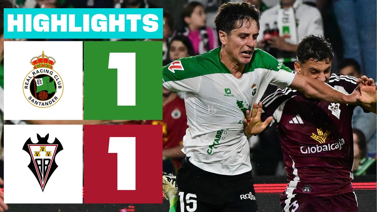 R. RACING CLUB 1 - 1 ALBACETE BP | RESUMEN LALIGA HYPERMOTION - YouTube