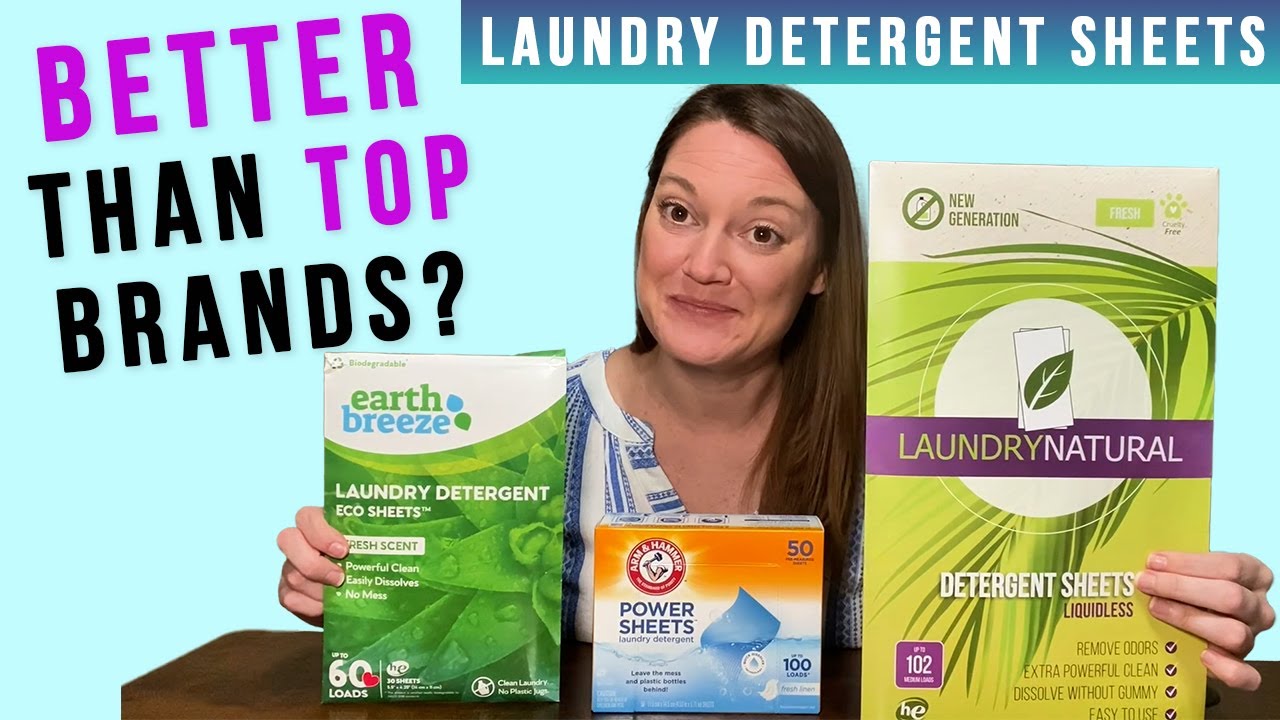 LaundryNatural vs Power Sheets vs Earth Breeze laundry detergent sheets ...