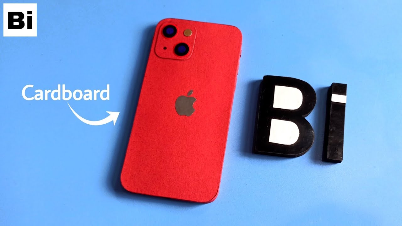 iPhone 13 miniを印刷した紙袋 iPhone 13 Mini From Cardboard - YouTube
