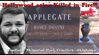 Grave of Hollywood Actor ROYCE APPLEGATE... killed in New Years Day FIRE!!!!