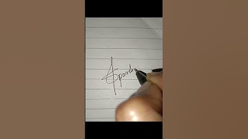 Signature of name Sparsh. Comment ur name. #signature #sign #design #calligraphy #utubeshorts #utube