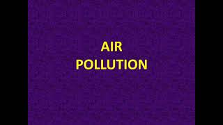 Air Pollution Envirnmental_Chemistry