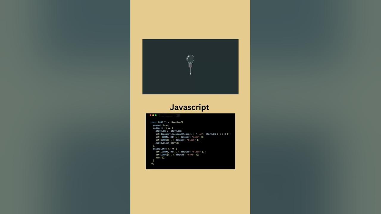 Javascript Light effect #coding #htmlcsswebsite #javascript # ...