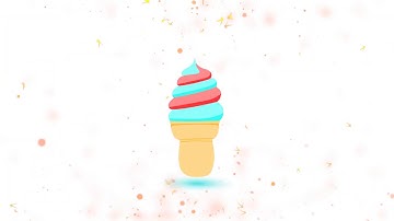 Small Cute Vector Ice Cream in Inkscape