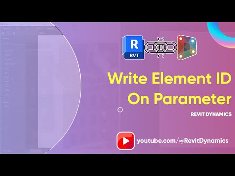Write Element Id into the Element's parameter using Dynamo