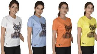 Rs.80 only 3D 🐈printed T shirt/3d printed t-shirts amazon/fancy T shirt/Womens 3D T-Shirts haul DIY