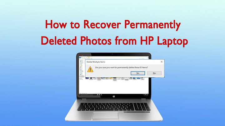 How to recover permanently deleted files on hp laptop