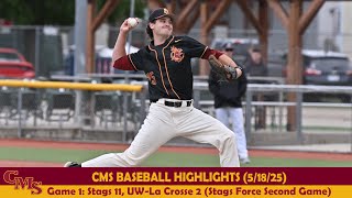 CMS Baseball Highlights vs. UW-La Crosse (NCAA Regional Finals Game 1)