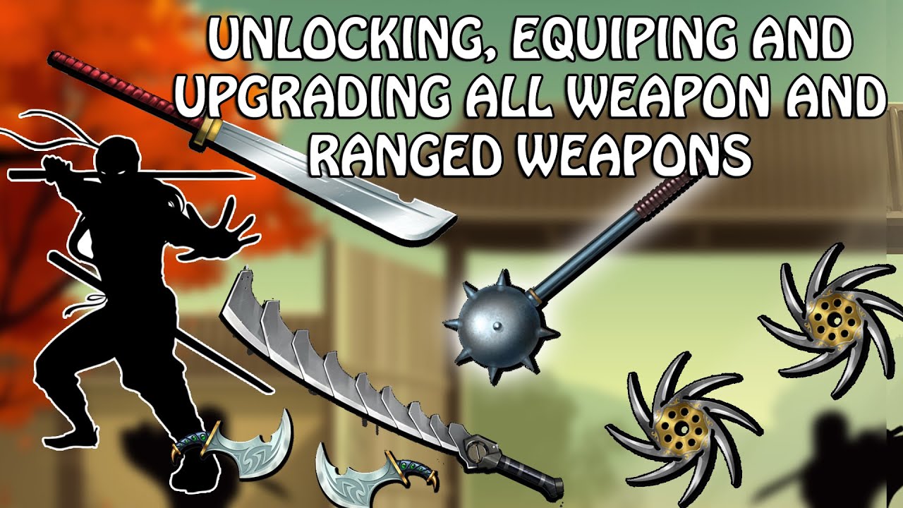 shadow fight 2 all weapons mod apk