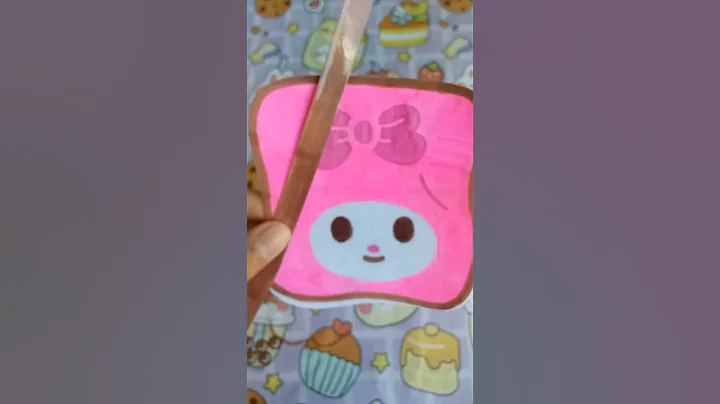 PAPER SQUISHY ROTI MY MELODY‼️ #squishy