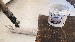 PerfectPaint FloorPrep - Seal Asbestos and Mastics for Installation of New Carpet, LVP, and Floating Floors. 2 Gallons (Light Grey)