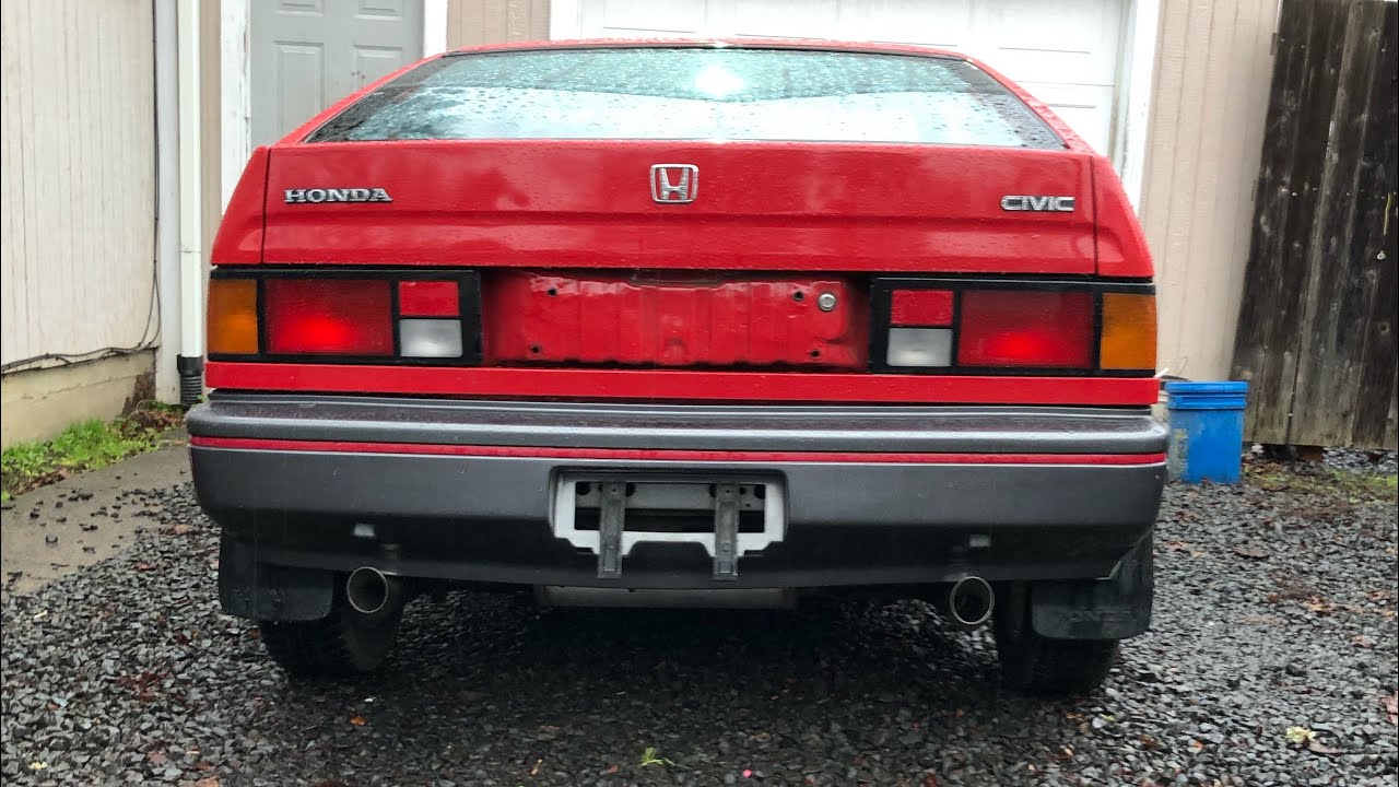1985 Crx exhaust and final run down! - YouTube