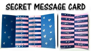SECRET MESSAGE GREETING CARD | Secret fold card