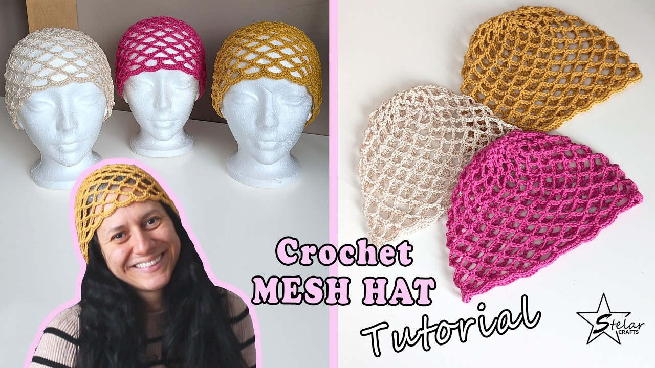 Crochet MESH HAT Tutorial | Trendy Summer Headpiece