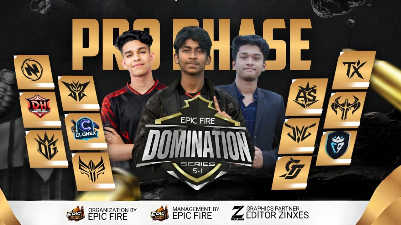 [🔴LIVE] EPIC FIRE DOMINATION SEREIS S-1 || PRO PHASE - YouTube