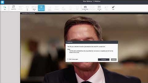 How to import the PowerPoint and PDF file to the webinar (Windows) | U Webinar Tutorial