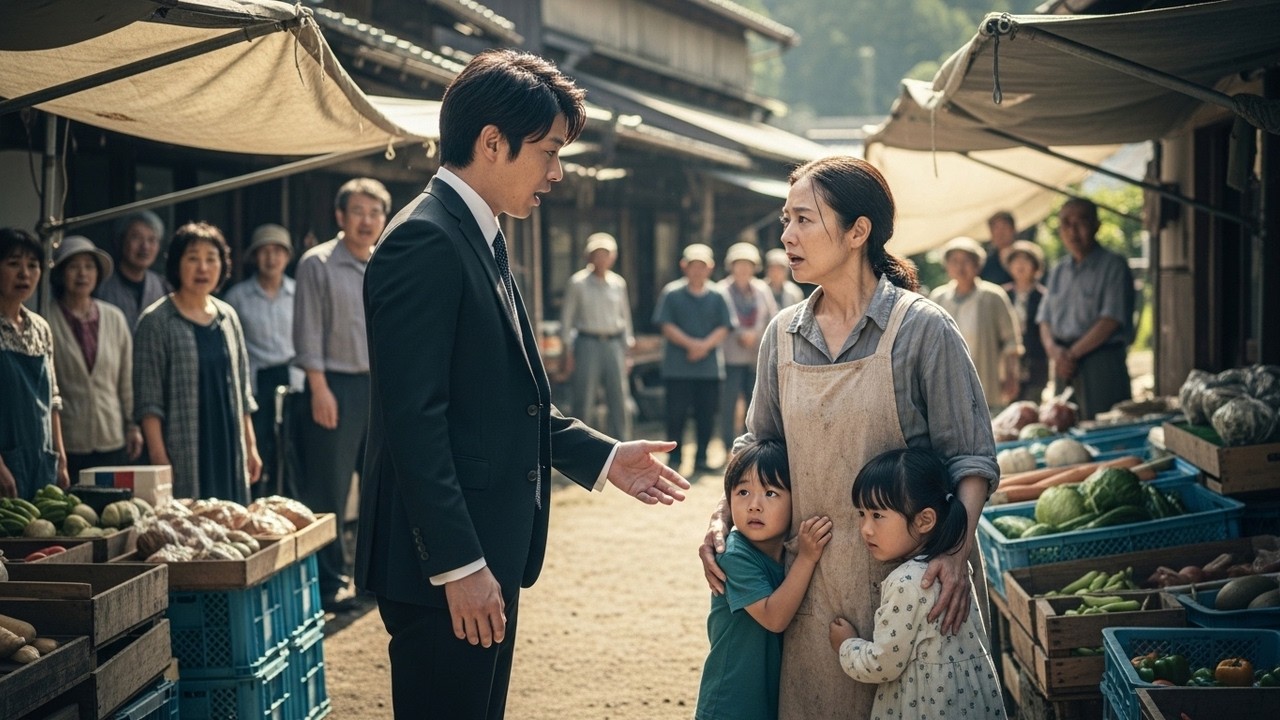 母の五回忌で帰郷→市場で働く元妻の隣にいたのは、俺が存在を知らなかった双子