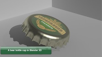 Model a beer bottle cap in Blender 3D