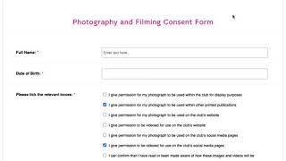 Photography and Filming Consent (Adult) Form