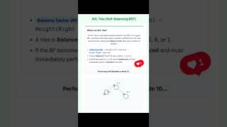 DSA: Tree: AVL Tree #dsa #programming #coding #shorts #viral #it #leetcode #algorithms #code #reels